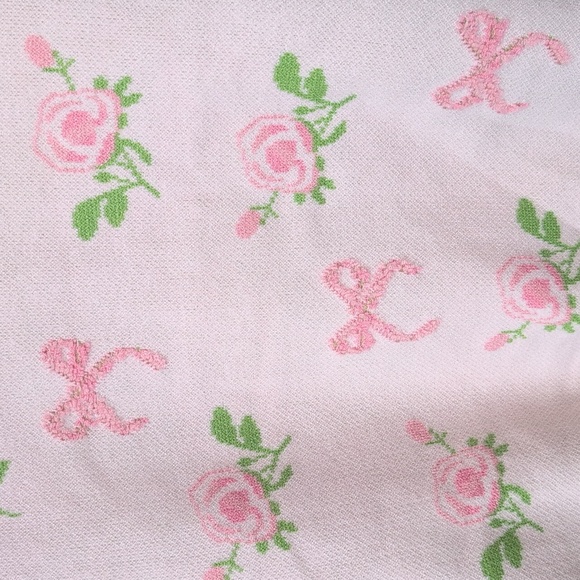 NWT Cider Pink Floral Bow Knit Top - Picture 3 of 5